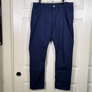 Nike Flex Navy Blue 5 Pocket Tri Blend Golf Pants - 35 x 32